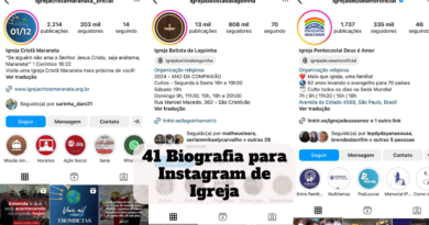 biografia para instagram de igreja