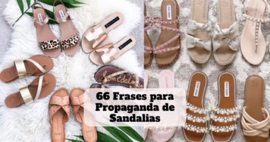 frases para propaganda de sandalias