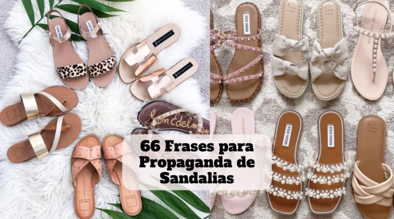 frases para propaganda de sandalias