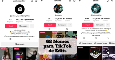 nomes para tik tok de edits