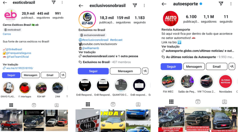 biografia para instagram de carros