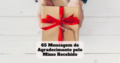 mensagem de agradecimento pelo mimo recebido