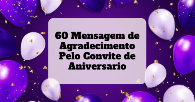 mensagem de agradecimento pelo convite de aniversario