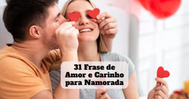 frase de amor e carinho para namorada