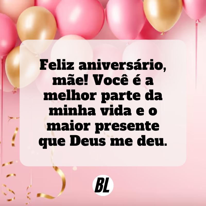 mensagem de aniversário de filho para mãe