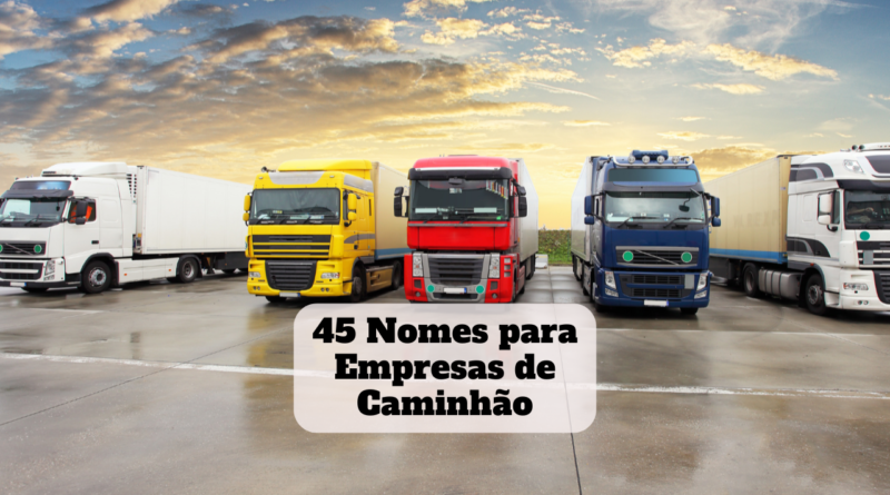 nomes para empresas de caminhão