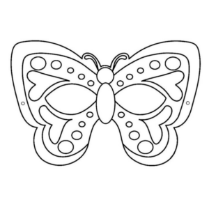 19 Molde de Máscara de Borboleta para Imprimir