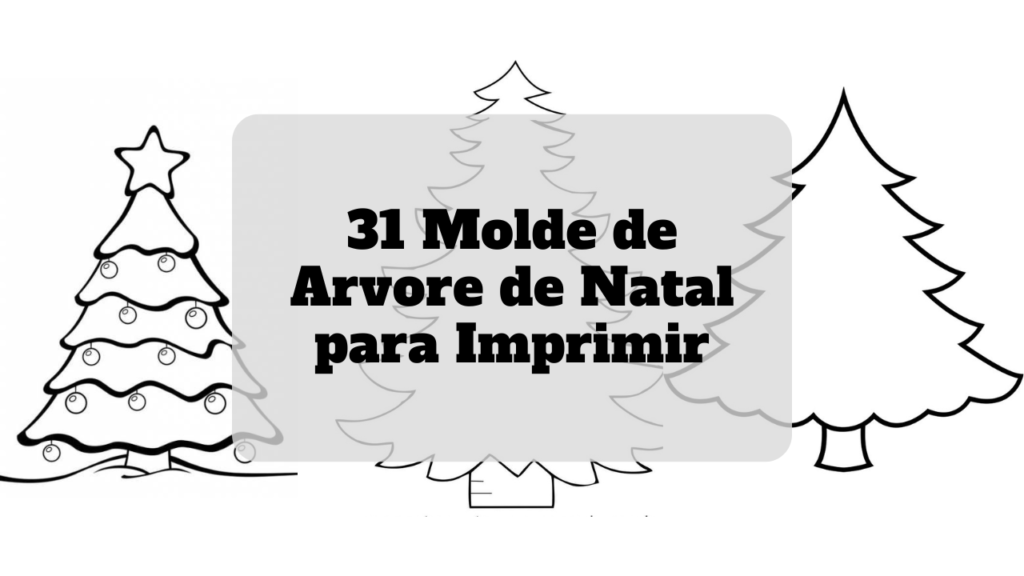 molde arvore de natal para imprimir