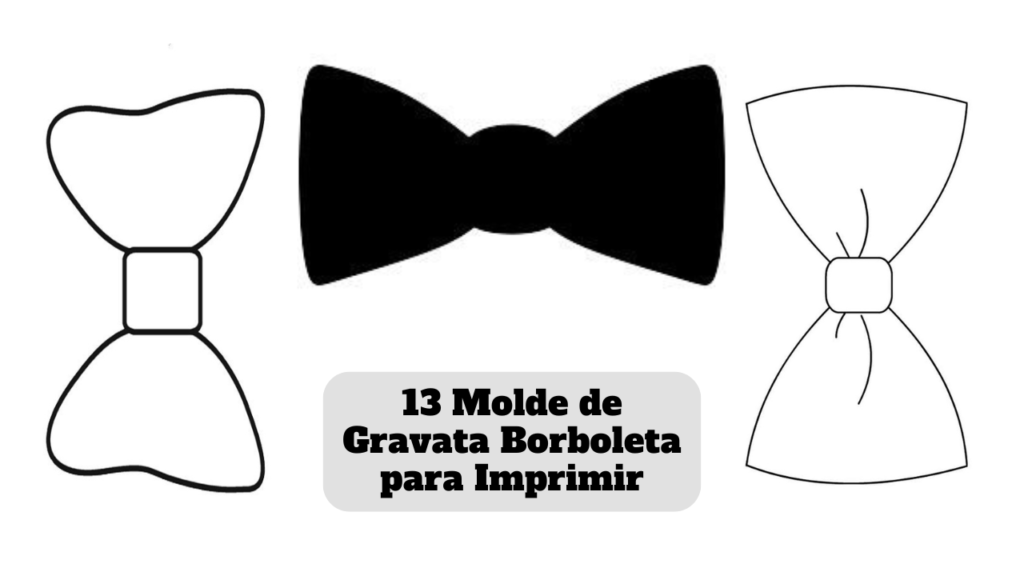 molde de gravata borboleta para imprimir