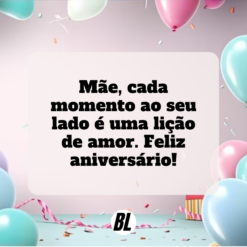 mensagem de aniversário de filho para mãe