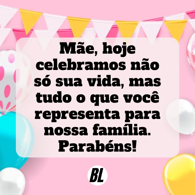 mensagem de aniversário de filho para mãe