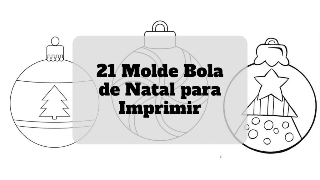 molde bola de natal para imprimir