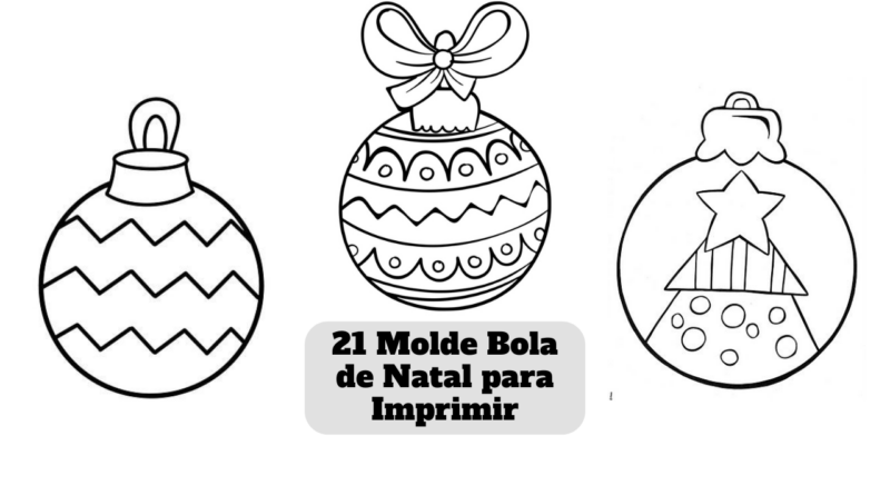 molde bola de natal para imprimir