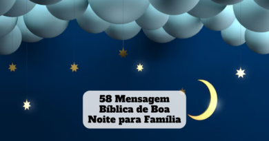 mensagem bíblica de boa noite para família