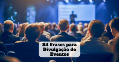 frases para divulgação de eventos