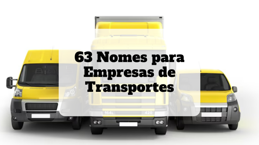 nomes para empresas de transportes