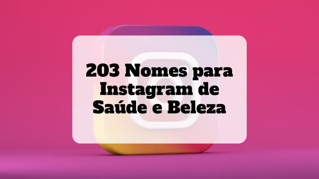 nomes para instagram de saude e beleza