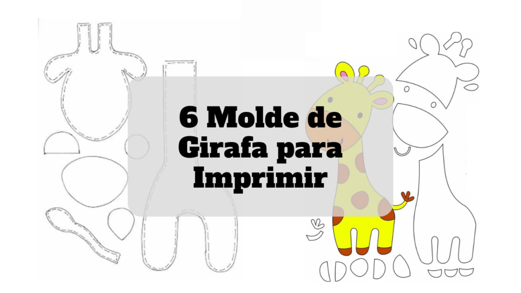 molde de girafa para imprimir