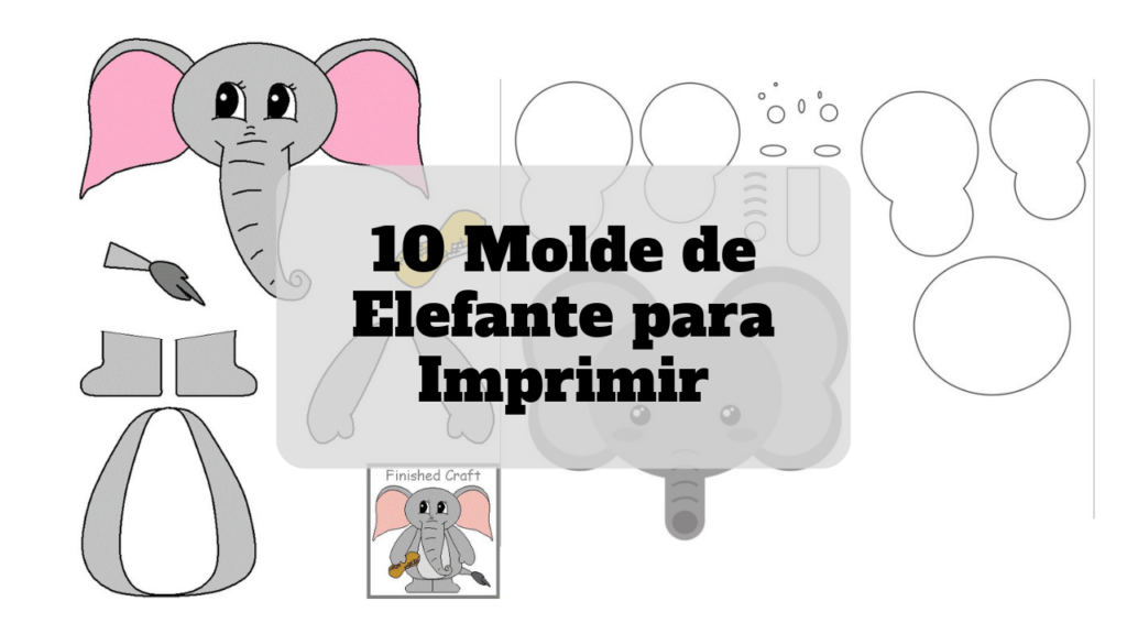 molde de elefante para imprimir