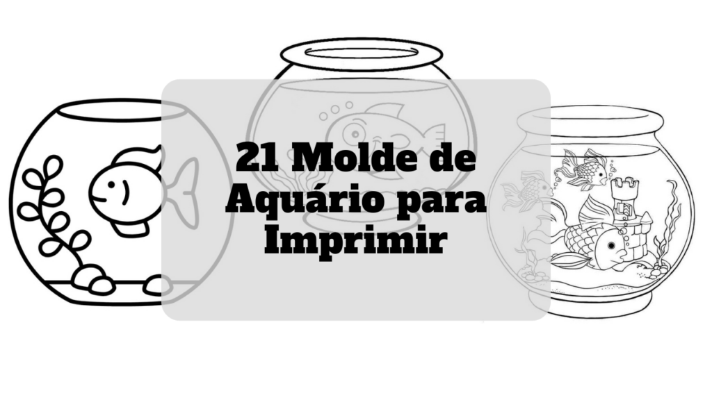 molde de aquario para imprimir