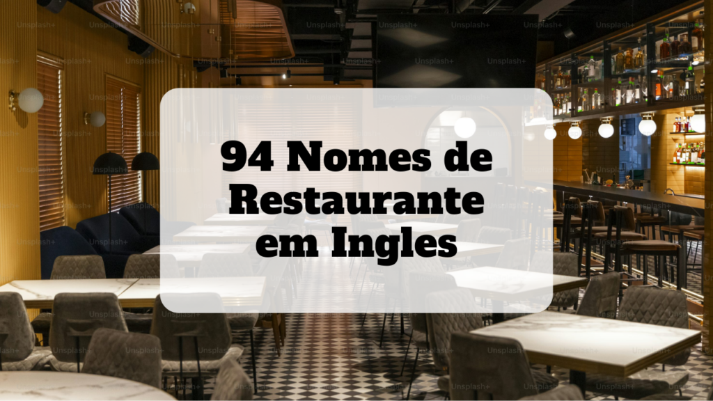 nomes de restaurante em ingles