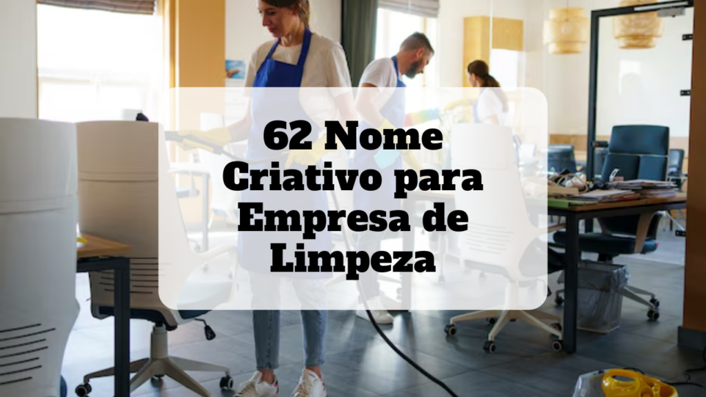 nome criativo para empresa de limpeza