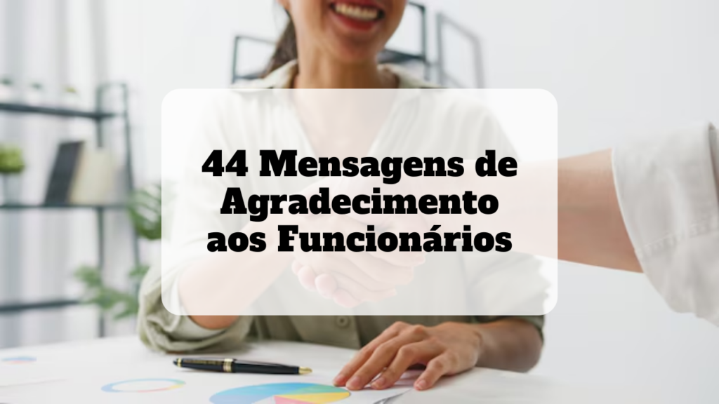 mensagens de agradecimento aos funcionários