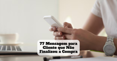 mensagem para cliente que não finalizou a compra