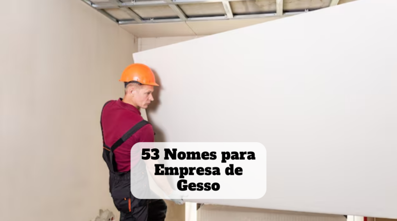 nomes para empresa de gesso