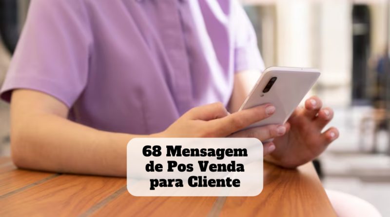 mensagem de pos venda para cliente