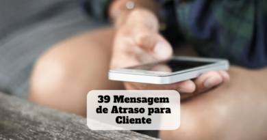 mensagem de atraso para cliente