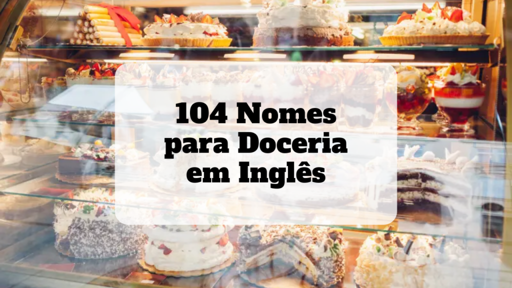 nomes para doceria em inglês