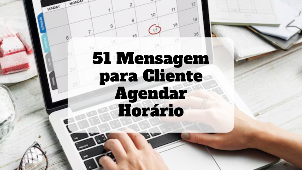 mensagem para cliente agendar horário