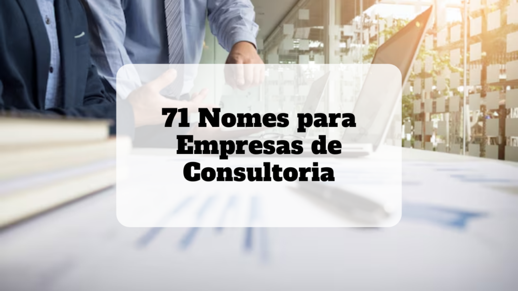 nomes para empresas de consultoria