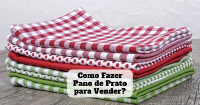 como fazer pano de prato para vender