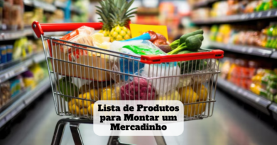 lista de produtos para montar um mercadinho