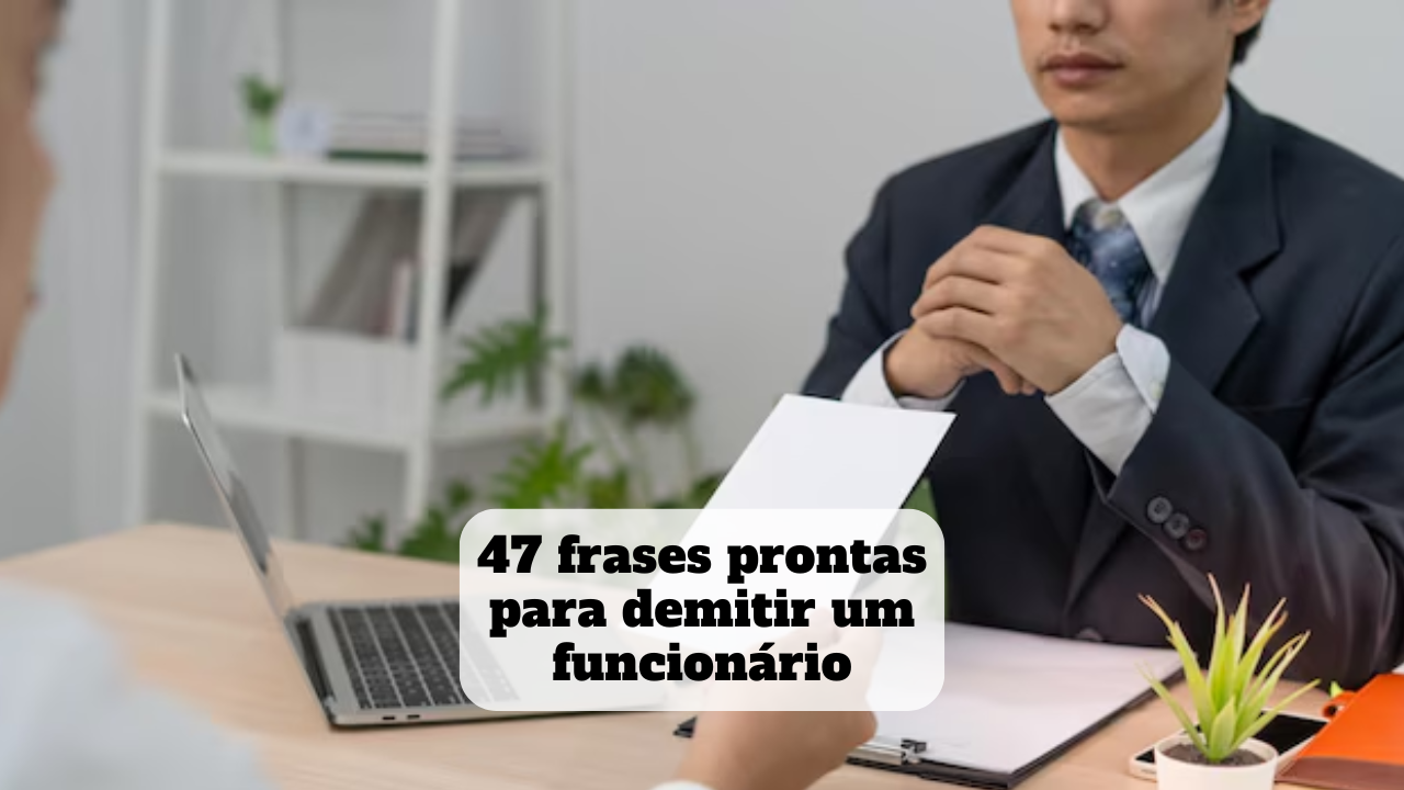 frases prontas para demitir um funcionário