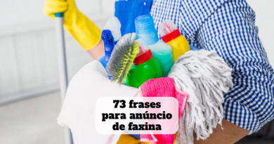 frases para anúncio de faxina