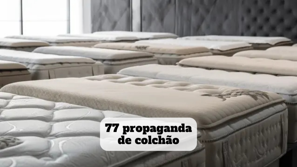 propaganda de colchão