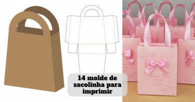 molde de sacolinha para imprimir