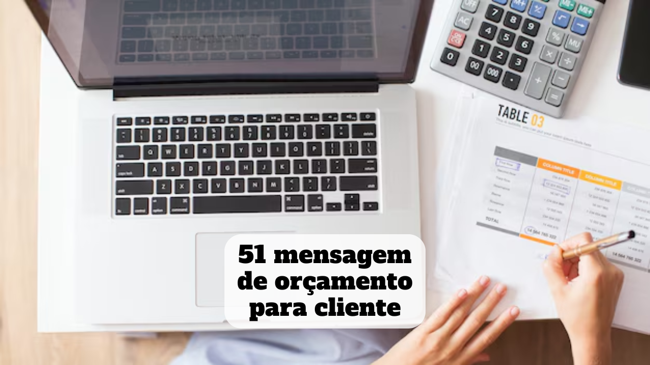mensagem de orçamento para cliente