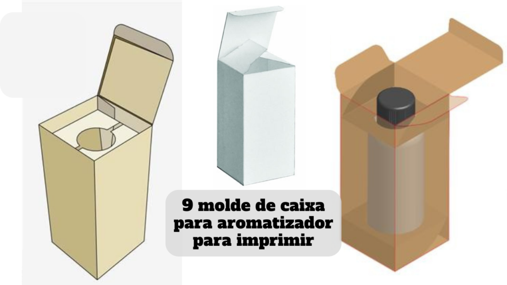 molde de caixa para aromatizador para imprimir