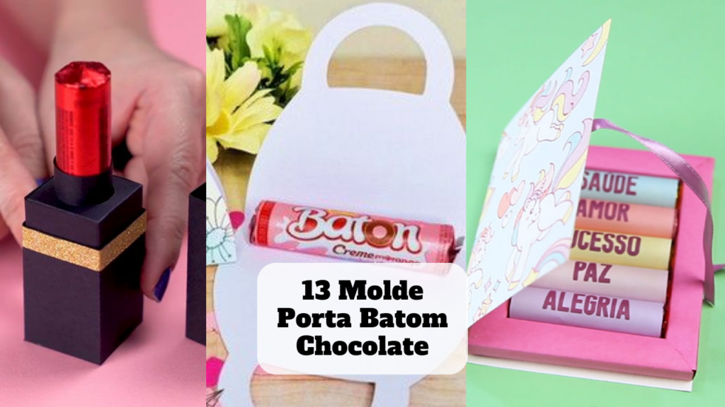 molde porta batom chocolate