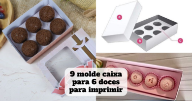 molde caixa para 6 doces para imprimir