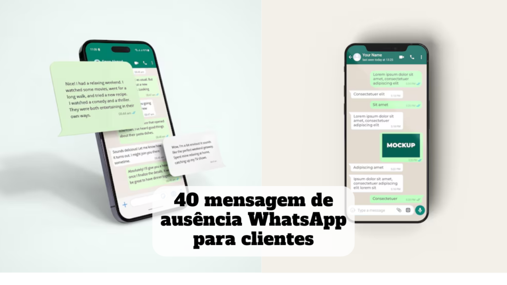 mensagem de ausência whatsapp para clientes