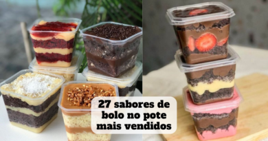 sabores de bolo no pote mais vendidos