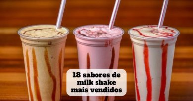 sabores de milk shake mais vendidos