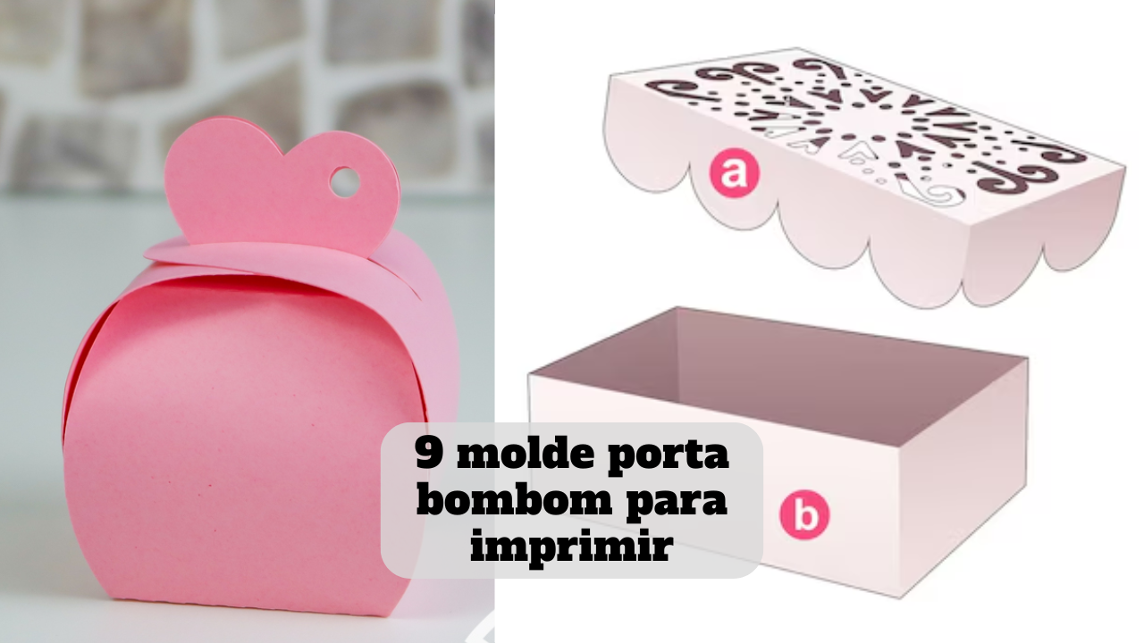 molde porta bombom para imprimir