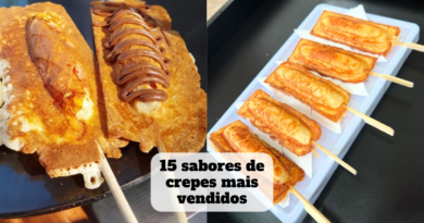 sabores de crepes mais vendidos