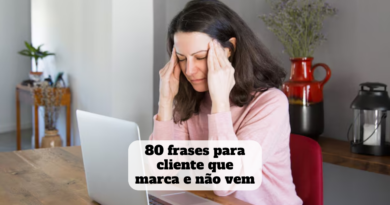 frases para cliente que marca e não vem